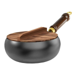 Traditsiooniline sepistatud rauast vokipann 24 cm Rauast k&ouml;&ouml;gitarve f&uuml;&uuml;silise mittenakkuva tehnoloogiaga Kattevaba Hiina pann 24cm brown
