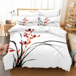 Punase Roosi &Otilde;ied Voodipesukomplekt Moodne Tekikate Kingitus Naistele T&uuml;drukutele Twin &Uuml;he Suurusega Queen King T&auml;issuurus Pol&uuml;ester Tekikate Komplekt 70x133cm 2pcs