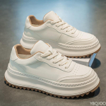 Meeste kevadised uued valged kingad k&otilde;rgekvaliteedilised retro vaba aja mitmek&uuml;lgsed meeste kingad lihtsad mugavad kulumiskindlad igap&auml;evaseks t&ouml;&ouml;le k&auml;imiseks kingad 39