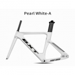 BXT S&uuml;sinikust Trekiraam S&uuml;sinik BSA Kiud V&otilde;idus&otilde;idu Trekiratas Raamikomplekt Fikseeritud K&auml;iguga jalgratta raam 120*9mm tagumine konks Jalgrattaosad BXT Pearl White Glos-57 valge