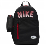 Nike Kangas seljakott Tavaline Unisex Must & S&uuml;simust & &Uuml;likoolipunane Vabaaja
