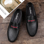 2024 Moesuundid Meeste Ehtsast Nahast Vabaaja &Auml;rikingad Br&auml;nd Loaferid Mokassiinid Hingavad Pealelibistatavad S&otilde;idukingad Jalatsid 46 must