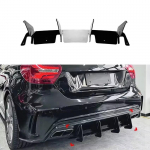 Tagumise kaitseraua huul Diffuser Spoiler Splitter Mercedes Benz A-klassile W176 A180 A200 A250 A260 A45 AMG 2013-2018 Luukp&auml;ra kerekomplekt