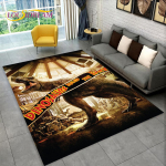 3D-koomiks Jurassic Parki dinosauruste ala vaip, suur vaip, elutoa diivani uksematt, libisemiskindel lapse p&otilde;randamatt 60*90cm