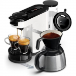 Cafeti&egrave;re &agrave; dosette - PHILIPS - SENSEO - HD6592/05 - Switch 2-en-1 dosette & filtre - Blanc valge