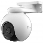 Cam&eacute;ra de surveillance ext&eacute;rieure - EZVIZ H8 Pro 3K - Wi-Fi motoris&eacute;e-D&eacute;tection des v&eacute;hicules et des formes humaines valge