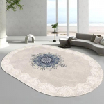 Ovaalne luksuslik elutoa vaip Kodu kaunistus Lihtne suur diivanilaud Vaibad Pestavad vaibad magamistuppa Voodi k&otilde;rvale P&otilde;randale Pehmed matid 100*160cm