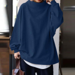S&uuml;gises stiilis villane dressipluus naiste pullover, avaralt liibuv naiste kapuuts XXXXL blue