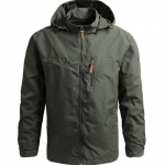 Kevad- ja s&uuml;gisjakk meeste trend m&auml;gironimisjakk tuulejakk v&auml;li spordijakk 5XL roheline