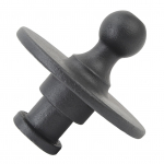 2-tolline sepistatud kingpin 2 5/16-tollisele gooseneck-kuulile adapter Karastatud teras 2085295 Traktorihaagise viies rattale