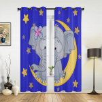 Armas elevant istub kuu peal Luksuslik aknakardin elutoas magamistoas kodukaunistusega k&ouml;&ouml;k aknariide jaoks 135W x 60H(cm) x1