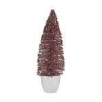 Sapin de No&euml;l - Moyen - 10 x 33 x 10 cm - Rose dor&eacute; - &Eacute;l&eacute;gance chic roosa