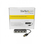 USB 2.0 jaotur - STARTECH.COM - ST4200MINI2 - 4 porti - Integreeritud kaabel - Kompaktne ja kerge