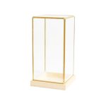 Kogutav klaasist vitriinkapp Vitriinkapp kogutavate esemete jaoks Display Box Dekoratiivne k&auml;sit&ouml;&ouml; kodu ja kontori jaoks beige