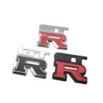 3D-auto stiil, mis sobib Nissan GTR logoga auto embleemi tarvikud v&otilde;idus&otilde;idu pagasiruumi m&auml;rgi kleebis 3 v&auml;rvi auto Black With Red
