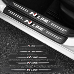Car Door Sill Threshold Protector Trunk Bumper Pedal Decals Stickers Cover For Hyundai N LINE i20 i30 Accent Tucson Elantra 1Pcs-For-N-LINE