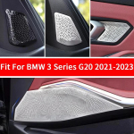 BMW 3. seeriale G20 - Terasest k&otilde;lari viimistluskate Auto uksek&otilde;larid Stereo kaunistuskate Inter handle Silvery