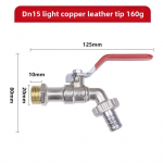 1/2 tolline Aia Kastmine Messingkraan IBC Paagi Veekraan &Uuml;he V&auml;ljalaske Ventiili Asendus K&uuml;lmumiskindel V&auml;litingimustes R&otilde;du Tarvikud