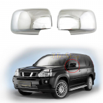 YOYOi Auto Tahavaatepeegli Tarvikud Plaaditud Nissan X-Trail XTrail T31 2008 2009 2010 2011 2012 2013 jaoks Kroomitud K&uuml;ljepeegli Katte Liist