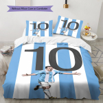 Messi Muster Voodipesu, Tekikomplekt Tekikate Padjap&uuml;&uuml;r Kodu S&uuml;nnip&auml;evakingitus (1 * tekikott + 2 * padjap&uuml;&uuml;ri, ilma s&uuml;damikuta) 135x200cm