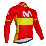 Movistar S&uuml;gis Pro Team Jalgrattas&auml;rk19D P&uuml;ksid Komplekt MTB &Uuml;htne Jalgrattariided Kiiresti Kuivavad Rattariided Meeste Pikk Jalgrattariietus 4XL yellow