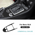 Mercedes Benz SLK R171 2004 2005 2006 2007 2008 2009 2010 auto keskjuhtimispuldi k&auml;iguvahetusega p&auml;ris pehmest s&uuml;sinikkiust kleebis Black LHD RHD