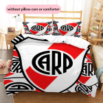 River Plate meeskonna muster Voodipesu Kodukaunistus S&uuml;nnip&auml;evakingitus (1 * tekikott + 2 * padjap&uuml;&uuml;ri, ilma s&uuml;damikuta) 135x200cm