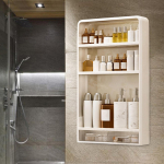 Bathroom Shelf Organizer Wall Shelves over Toilet with Drawers Hanging 40x10x67.5cm