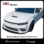Dodge Charger Widebody Esiliist 2015-24 SRT Kahekihiline Stiil Nurga&auml;&auml;ristuse Spoiler Glossy Black [Double Layer Style]
