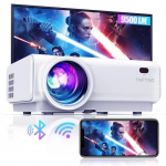 Vid&eacute;oprojecteur WiFi, TOPTRO TR21 6000 Lumens Bluetooth Mini Projecteur Full HD 1080P R&eacute;troprojecteur Home Cin&eacute;ma.BAZARLAND30