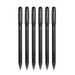 uni-ball Jetstream SX-101 0.7mm Must Tindi rull-kuulpea Pakk 6 tk Kontori-, Kooli- ja Koduseks Kasutamiseks