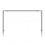 Metallist Laua Kaare Riiul Riputatav Varras Alus 16 -48'' K&otilde;rge 31 -98 Pikkus Reguleeritav Kaare Klambrid Raskekaaluline Dekoratsioonihoidja &Otilde;hupallide Paelte Fotode jaoks must