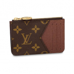 LOUIS VUITTON Romy vananenud lilleprindiga lukuga l&otilde;ppev l&otilde;uendist m&uuml;ndikott kaardihoidja naiste pruun One Size-Basic Set (Bag+Dust Bag) pruun