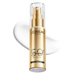 Paris UV Perfect P&auml;evakreem P&auml;ikesekaitsekreem k&uuml;lm N&auml;gu H&uuml;aluroonhape L'Oreal Seerum, 30ml, (p&otilde;letuste jaoks), SPF50+ PA++++, Aluskreem, [Ainult Amazonist] kuld