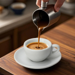 Itaalia keraamiline espressotass ja alustass 50 ml Puhtvalge Korduvkasutatav Barista p&otilde;hitooted Joogin&otilde;ud kohviku jaoks Must tee ja kohv 50ML valge