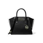 Michael Kors Avril T&auml;helogo &Uuml;hev&auml;rviline Commuter stiilis Nahast K&otilde;rva-kott T&otilde;mblukuga kott &Otilde;lakott Crossbody kott V&auml;ikesed Naiste kotid Must 35F1G4VM2L-001 Small