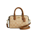 Coach Rowan 18 Logo T&otilde;mblukuga Kaetud L&otilde;uendist &Otilde;la-Crossbody K&auml;ekott V&auml;ike Naiste k&auml;ekott Hele-Khaki CR244-IMWQ4 Basic Set (Bag+Dust Bag)