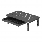 Arvutimonitori alus &otilde;hutusavade ja sahtliga Lauakorraldaja kontori, kodu, kooli tarvikutele must