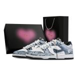 Nike Dunk Mada Floating Light, S&uuml;damikuga Karbikujuline Libisemiskindel Kulumiskindel Madalad Rula Kingad Unisex Must Sinine HF5441-100(Team773--) 35.5