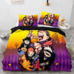 Anime Jujutsu Kaisen Satoru Gojo Pehme Tekikott Komplekt HD Soe Tekikott Lastele Laste Voodipesu Komplektid Voodipesu Magamistoa Kaunistus 120*200cm Single