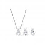 Swarovski Brilliance Komplekt Kaelakee Ja K&otilde;rvar&otilde;ngaste Komplekt Naiste ehted H&otilde;be 1807339 Box (Random Color)