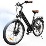 iScooter Ucitys Linna Commuting Elektrijalgratas 350W Mootor 36V13Ah Aku 120 KG Kandev&otilde;ime 88KM S&otilde;iduulatus Linnas E-jalgratas Kaass&otilde;itja Istmega must