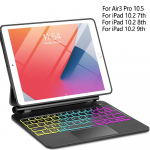 Maagilise klaviatuuriga &uuml;mbris iPad 10.2 9. 8. 7. p&otilde;lvkonnale Kate klaviatuuriga Air 3 Pro 10.5 jaoks Magnetiline &uuml;mbris-portfell Cantilever-statiiviga ipad 10.2-inch&Italian must