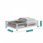 Voodialune hoiukast-sahtel, tarvikute organiseerija rattaga, voodialused korvid, eemaldatavad kotid, mitmeotstarbeline riiul riiete, kingade, m&auml;nguasjade jaoks