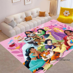 See Disney roosa printsessiteemaline vaip sobib t&uuml;drukute magamistubadesse, &ouml;&ouml;kappide k&otilde;rvale, elutubadesse, diivanite ette, p&otilde;randamatiks, laste 80x120cm
