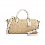 Coach Signature L&otilde;uend Nahast Mini Rowan T&uuml;nnikujuline K&auml;ekott Beež Naistele Igap&auml;evaseks Kasutamiseks Basic Set (Bag+Dust Bag)