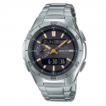 Wave Ceptor Must x Kuldne [Casio] WVA-M650D-1A2JF Meeste k&auml;ekell, Raadio teel juhitav, P&auml;ikeseenergia,