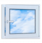 PVC Aken Valge 80X70 Parem, Uus 800X700 Mm Avatav-Kallutatav Kahekordse Klaasiga Ru