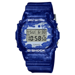Casio G-SHOCK Meeste Vaik 200M Veekindel P&otilde;rutuskindel Alarmi Kvartsikell DW-5600BWP-2 sinine