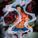 JT Studio 38cm One Piece Gear Fourth Monkey D Luffy Anime Kuju Perifeerne Vaik Skulptuur Mudel Dekoratiivsed Kaunistused Kingitus M&auml;nguasjad High About 38cm brown